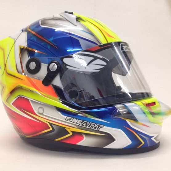 Personalização e pintura de Capacete de Kart