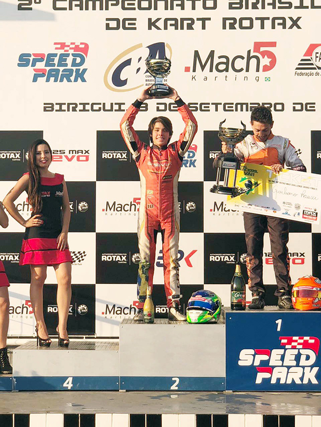 Christian Fliter, em 2º no pódio