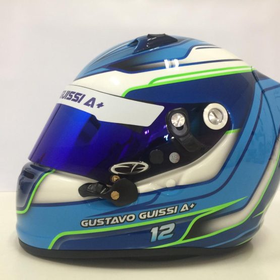 Pintura e personalização de capacete de kart piloto Gustavo Guissi