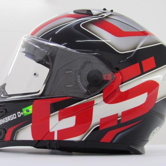 Pintura e personalização de capacete de moto piloto Rogerio Camargo