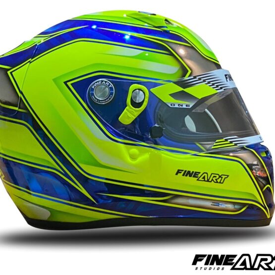 Personalização de capacete de kart e carro