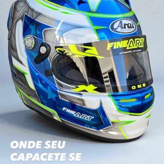 Pintura de capacete de carro e kart