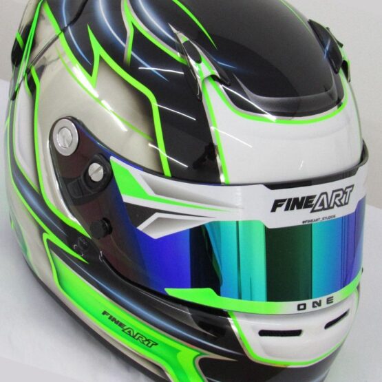 Personalização de capacete de kart e carro