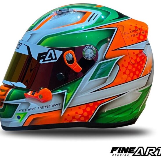 Personalização de capacete de kart e carro