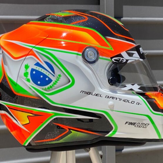 Pintura de capacete de carro e kart